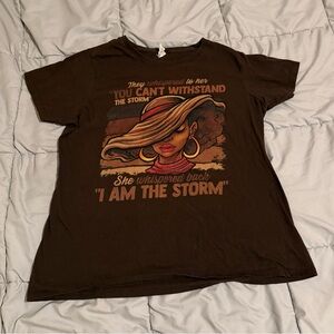 Brown Graphic Short Sleeve Tee